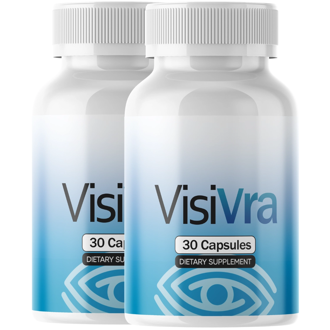 Two bottles of Visivra dietary supplement